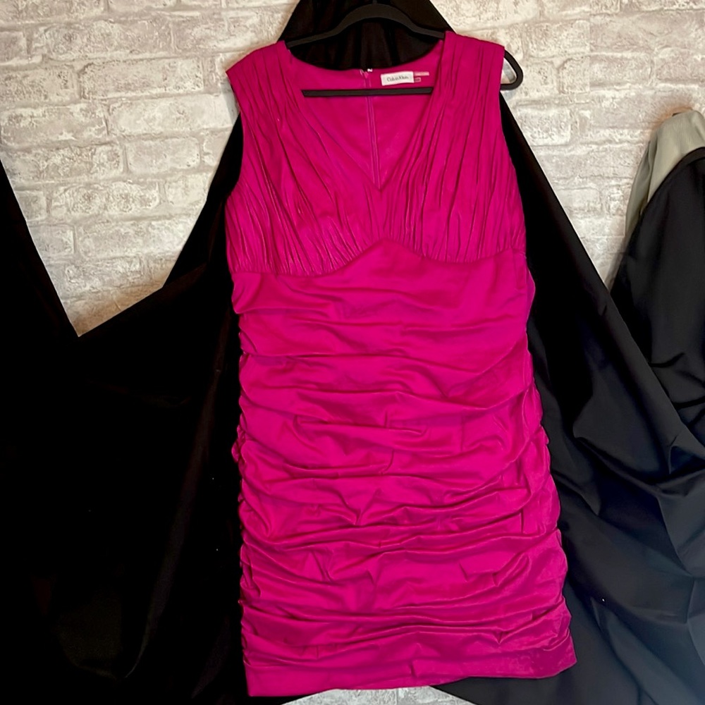 CALVIN KLEIN HOT PINK DRESS 16